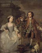 William Hogarth Mike s children oil painting on canvas